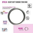 thumbnail image 1 of Range Kleen R8GE Style D One Large Heavy Duty Chrome Trim Ring, 1 of 5