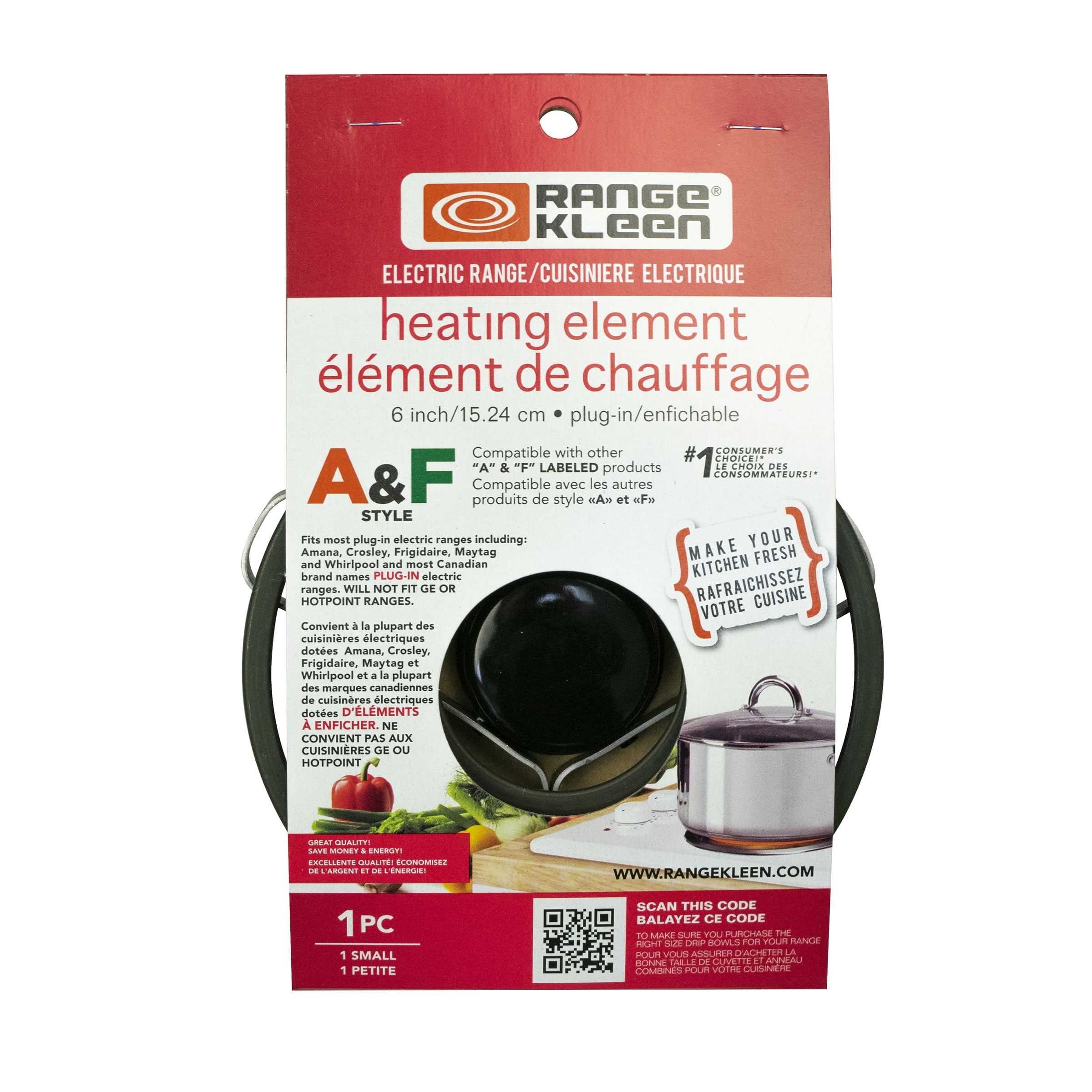 Range Kleen Small Burner Bracket Element, 4 Turns, Style A, 1 Pack