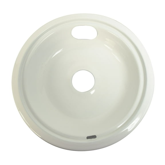 Range Kleen Style C - Large 8 inch Heavy Duty Almond Porcelain Drip Pan