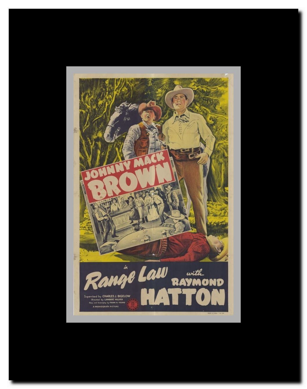 Range Law Framed Movie Poster