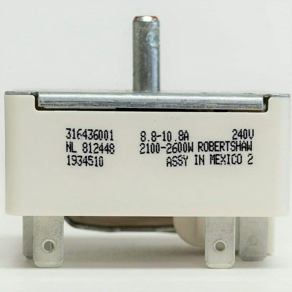 Range Stove Element Burner Switch Genuine OEM PARTS 316436001 replacement for numbers 1155395 316021501 AH1145040 AP3885460 EA1145040 PS1145040