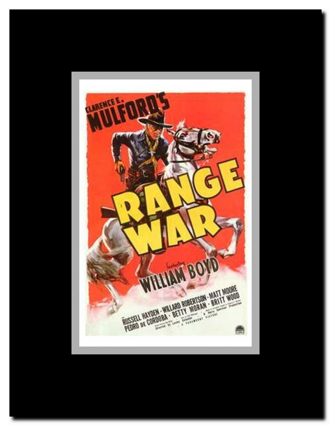 Range War Framed Movie Poster