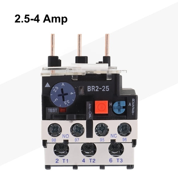 Range from 0.1-25 Amp Thermal Overload Relay 3 Phase FR NR2-25 for Protect Motor 2.5-4 Amp