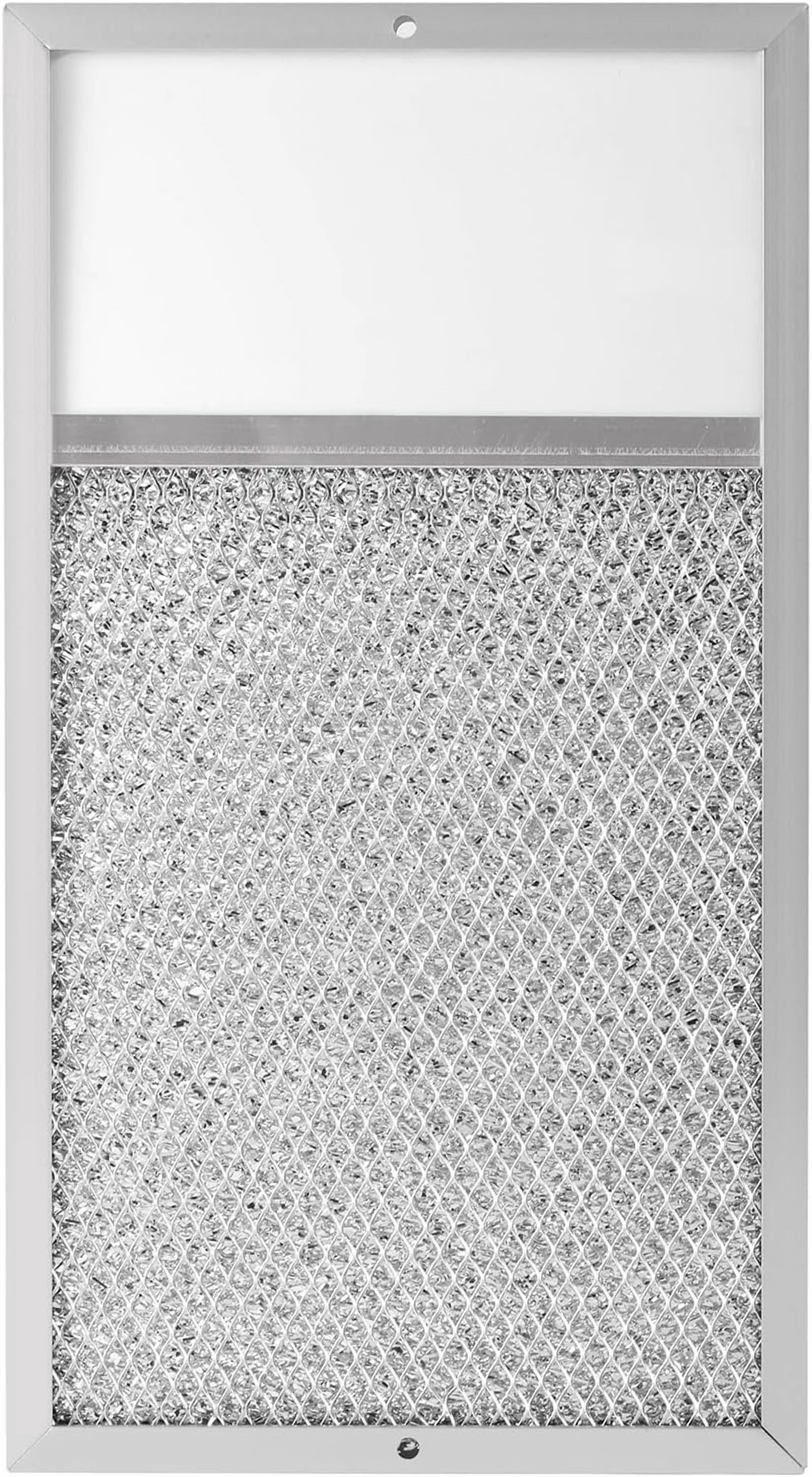Range hood Filter with Light Lens Replacement for Broan R610027 SR610027 1568322 1568323 PM25WW PM25BL AL9245 Aluminum Mesh Grease Lens Range Hood Replacement Filter 7-5/8 x 14-1/8 x 3/8 Inch