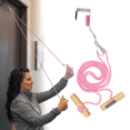 thumbnail image 1 of RangeMaster Econo Ranger Shoulder Pulley │ Physical Therapy Exercises │ Aids in Recovery and Rehabilitation │ Increases Mobility │ Wooden Handles for Comfort │ Metal Bracket Door Attachment (Pink), 1 of 6