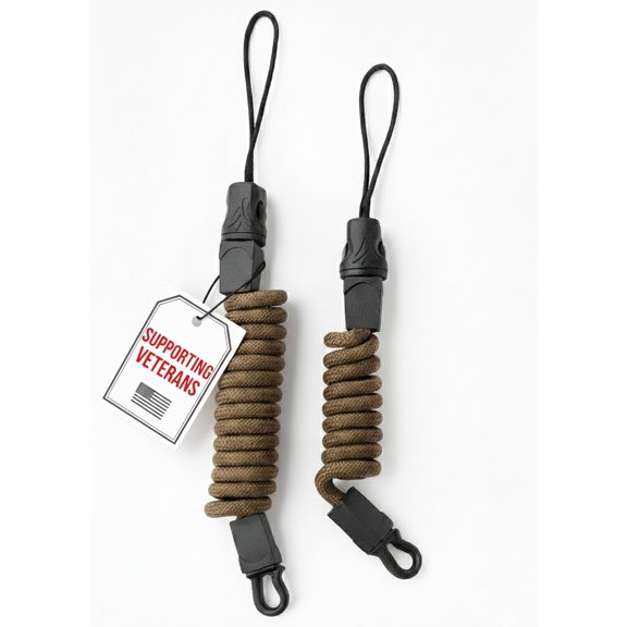 Rangefinder Tether System | Includes Both Small & Large Sizes | Elastic Nylon Retractable Lanyard for Rangefinders, GPS, or Radios | Silent, Durable, Field-Tested Hunting Gear