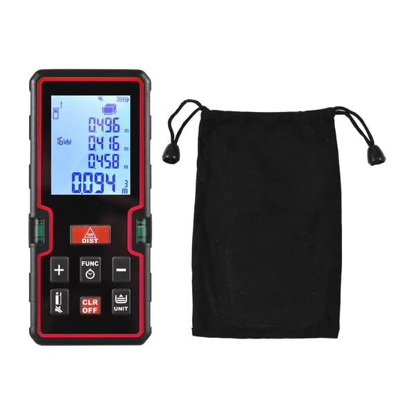 Rangefinders,Unit Datum Mark Dual Bubble Unit Bubble Unit Datum Switch Countdown History Tool With Dual With Dual Bubble Datum Mark Switch 100m Lcd Distance Black with Dual Level Bubble