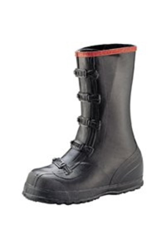 BLACK 5-BUCKLE OVERBOOT 10