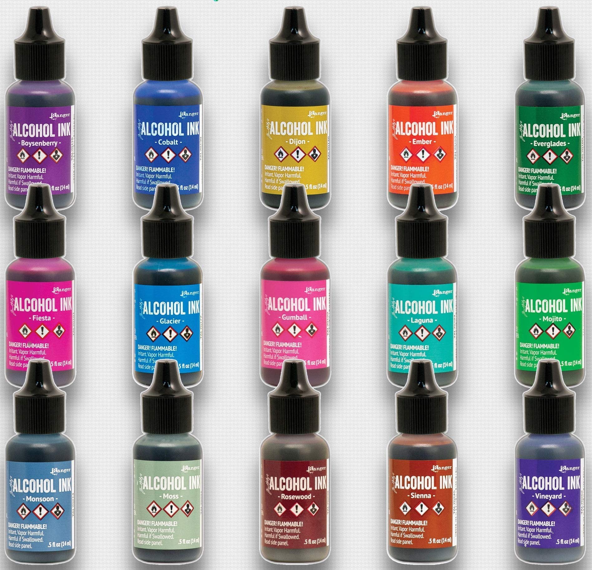 Ranger Alcohol Inks New 2020 Colors Bundle Boysenberry, Cobalt, Dijon ...