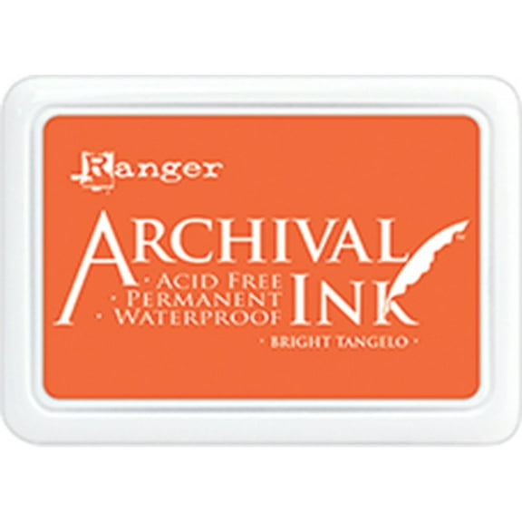 Ranger Archival Ink Pad #0-Bright Tangelo