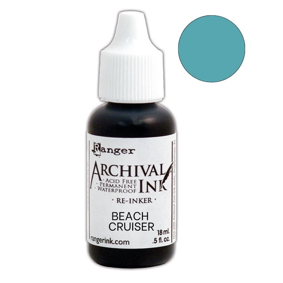 Ranger Archival Pad Reinker .5oz-Beach Cruiser
