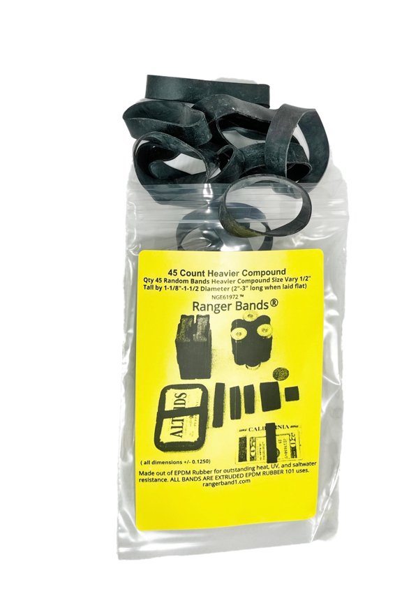 45 Random Heavier Compound from EPDM Rubber for Survival, Emergency Tinder and Strapping Gear Made in The USA