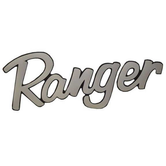 Ranger Boat Emblem Decal 7616131 | Silver Vinyl 14 1/2 x 6 Inch