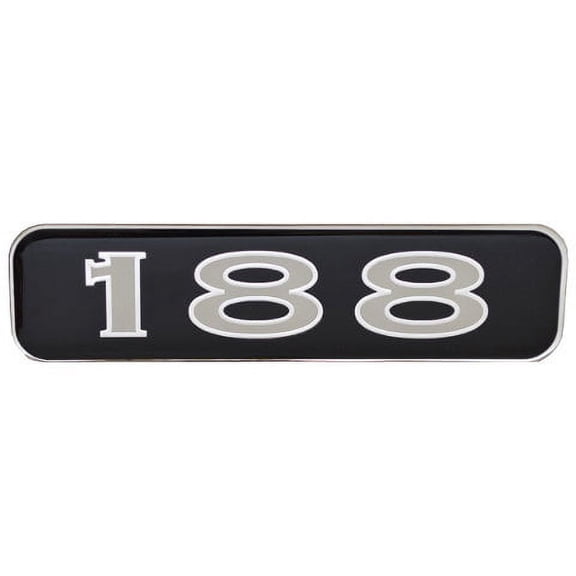 Ranger Boat Emblem Decal 7C333 | 188 Black Silver 5 1/4 Inch