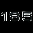 thumbnail image 1 of Ranger Boat Raised Decal 7604653 | Z185 Black 5 x 1 1/2 Inch, 1 of 1