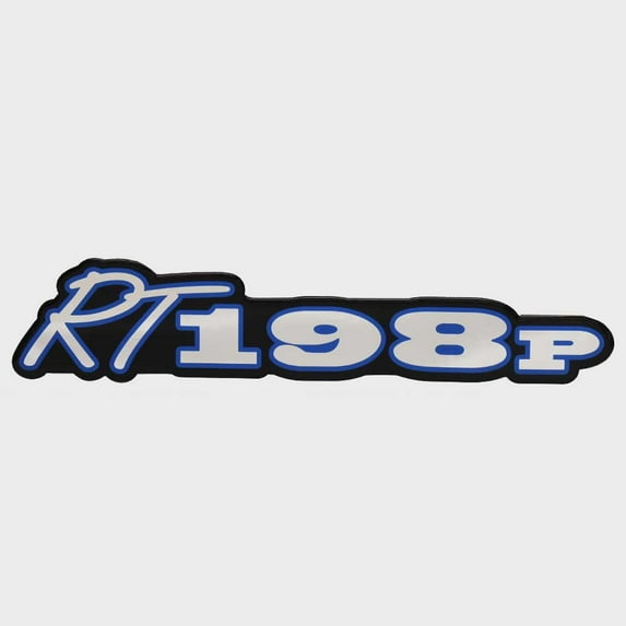 Ranger Boat Raised Emblem Decal 337830 | RT198P Metallic Blue Silver Sticker