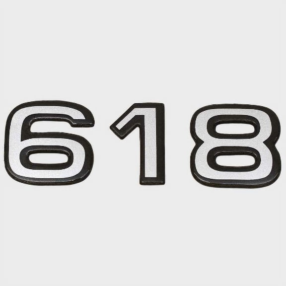 Ranger Boat Raised Logo Decal 202303 | 618 Emblem Black/Silver