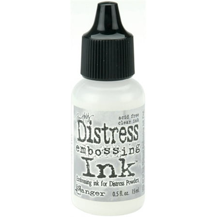 Ranger DRI-21827 Tim Holtz Distress Ink Reinker, 0.5-Ounce, Clear For Embossing
