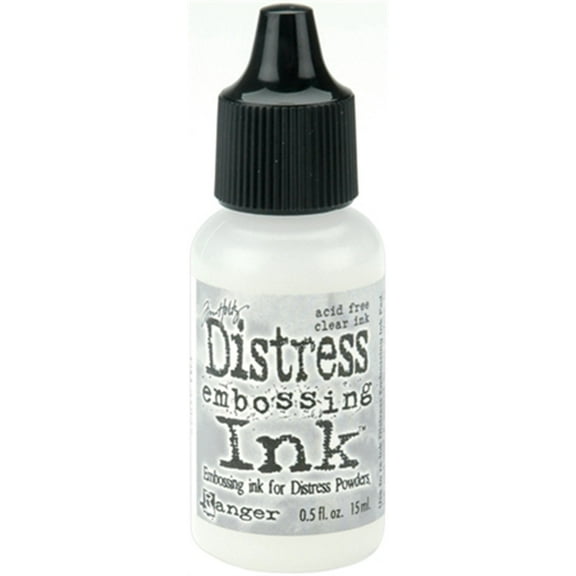 Ranger DRI-21827 Tim Holtz Distress Ink Reinker, 0.5-Ounce, Clear For Embossing