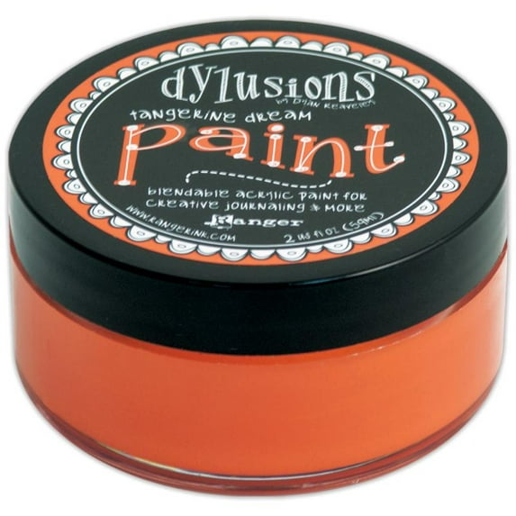Ranger DYP50995 Dylusions by Dyan Reaveley Blendable Acrylic Paint, 2 oz, Tangerine Dream