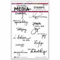 thumbnail image 1 of Ranger Dina Wakley Media Cling Stamps - Just What To Say, 1 of 2