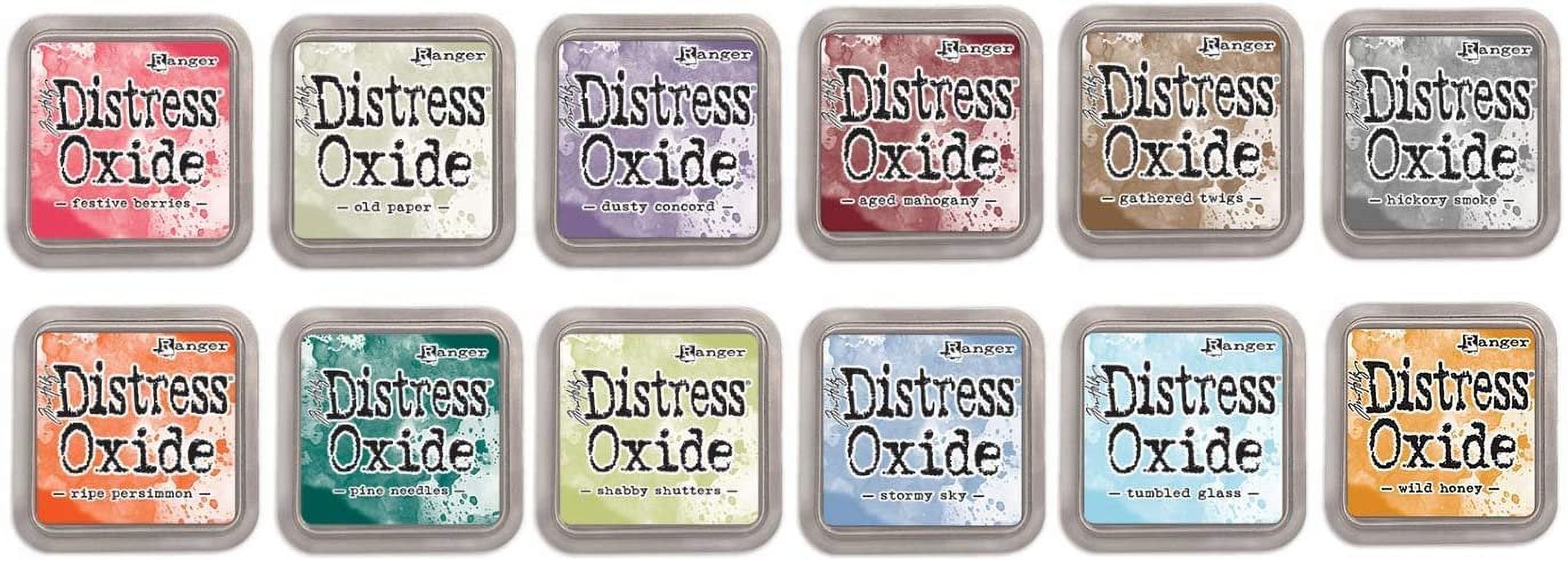 Ranger Distress Oxide Bundles - Includes 12 Distress Oxide Colors with PTP  Flash Deals Detail Sticks Set 5-12 Ink Pads 