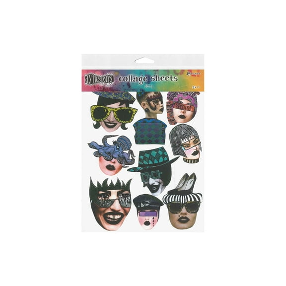 Ranger Dylusions Collage Sheet 8.5"x 11" Set 1 24pc