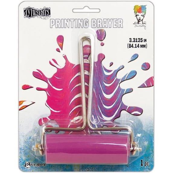 Ranger Gel Press Plate Brayer -Medium-3.3125"