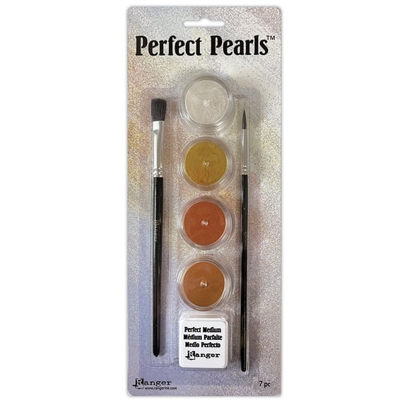 Ranger Ink Perfect Pearls Pigment Powder Set Metallic 4 Colors