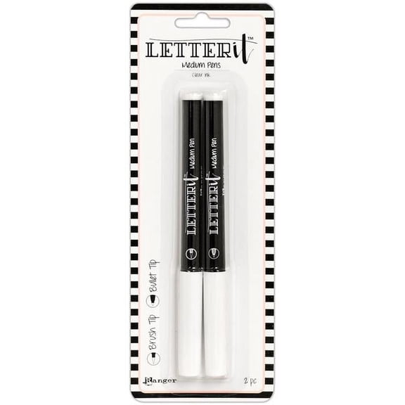 Ranger LEI58793 Letter It Medium Pen Set - Brush & Bullet Nib