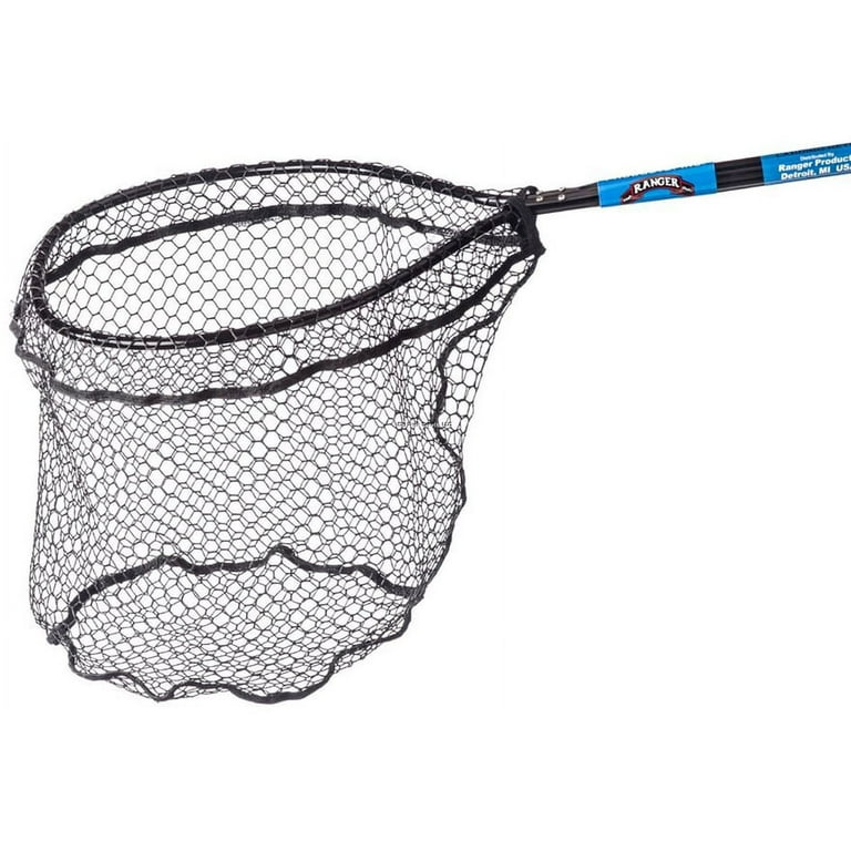 Ranger Landing Net,18X20 Hoop Size With 30 Octogon Handle With 18 Depth  Rubber Coated Flat Bottom