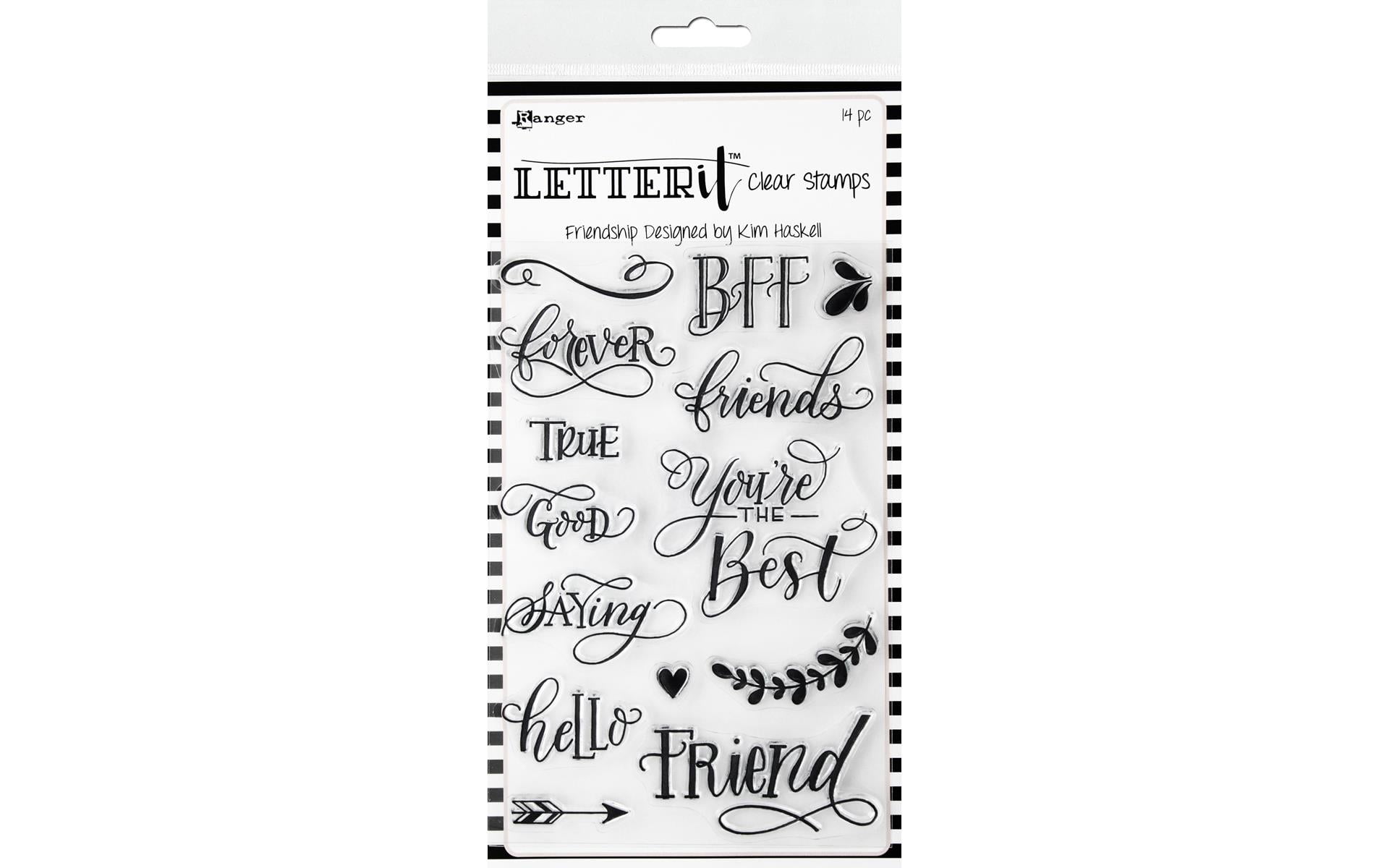 Ranger Letter It Clear Stamp Set Friendship - Walmart Business Supplies