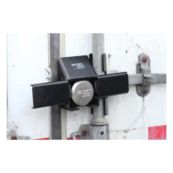 Ranger Lock Padlock Guard,12 in,Hardened Steel,Black RDDC-00