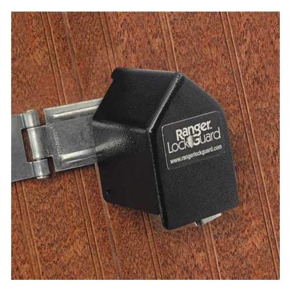 Ranger Lock Padlock Guard,Hardened Steel,Blk,2-3/4"L RGST-1L
