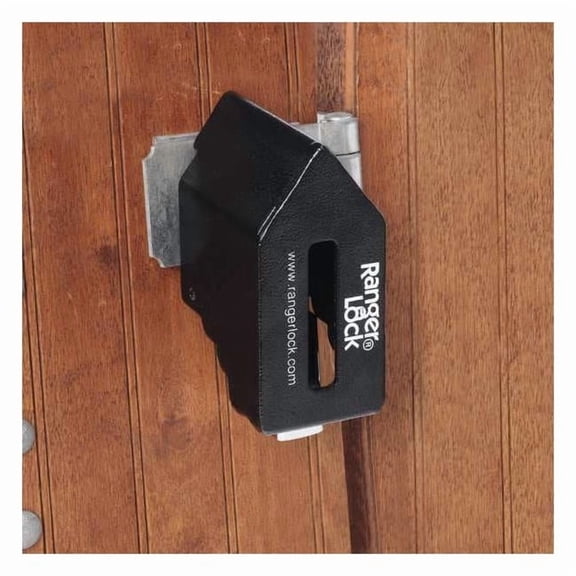 Ranger Lock Padlock Guard,Hardened Steel,Blk,5-1/4"L RGET-00