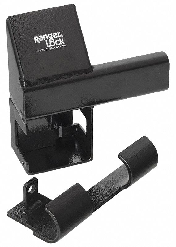 Ranger Lock Padlock Guard,9 in,Hardened Steel,Black RDSC00