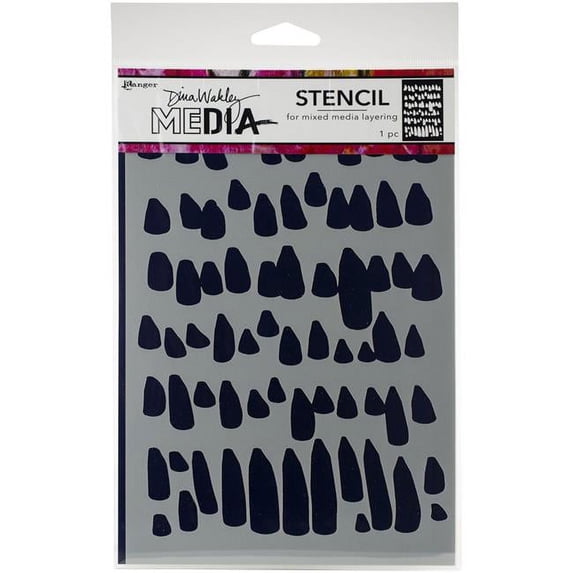 Ranger MDS-65036 Petals -Stencils Dina Wakley Stencils