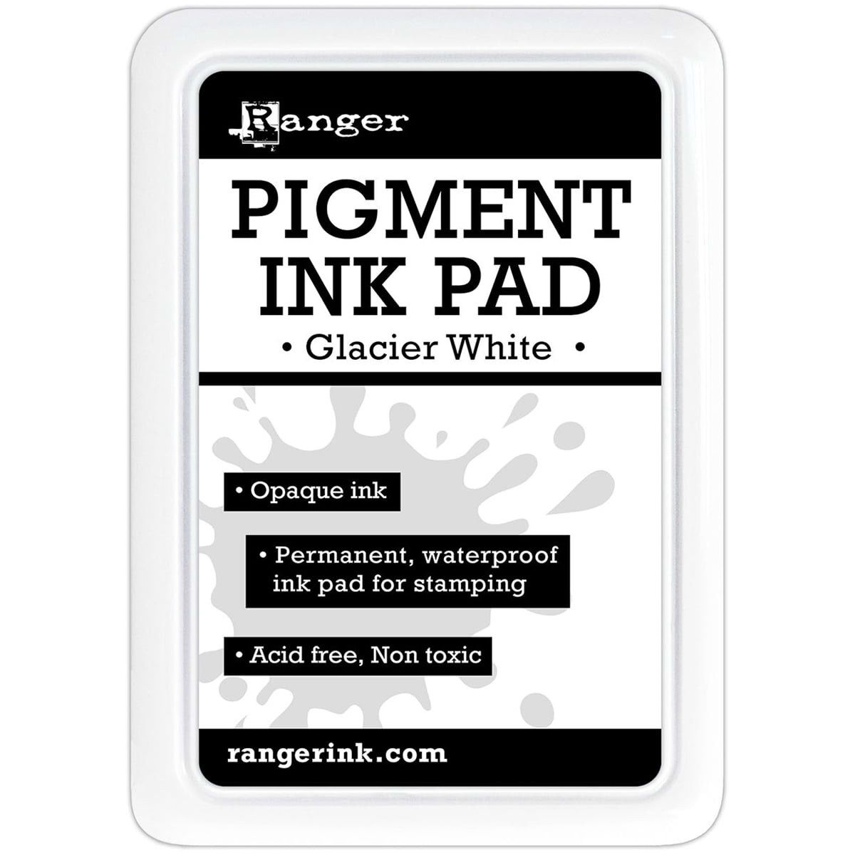 Baumgartens Fingerprint Ink Pad 1 78 x 1 78 x 12 BlackBlack Ink