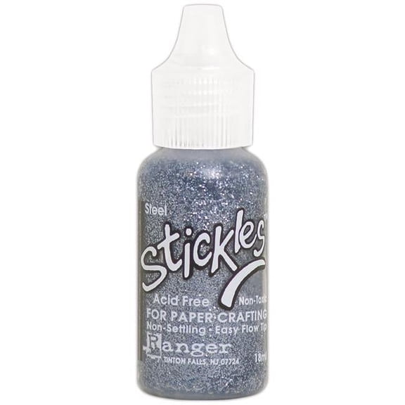Ranger Stickles Glitter Glue .5oz-Steel