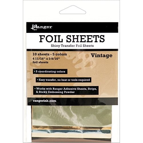 Ranger Ink Shiny Transfer Foil Sheets Vintage