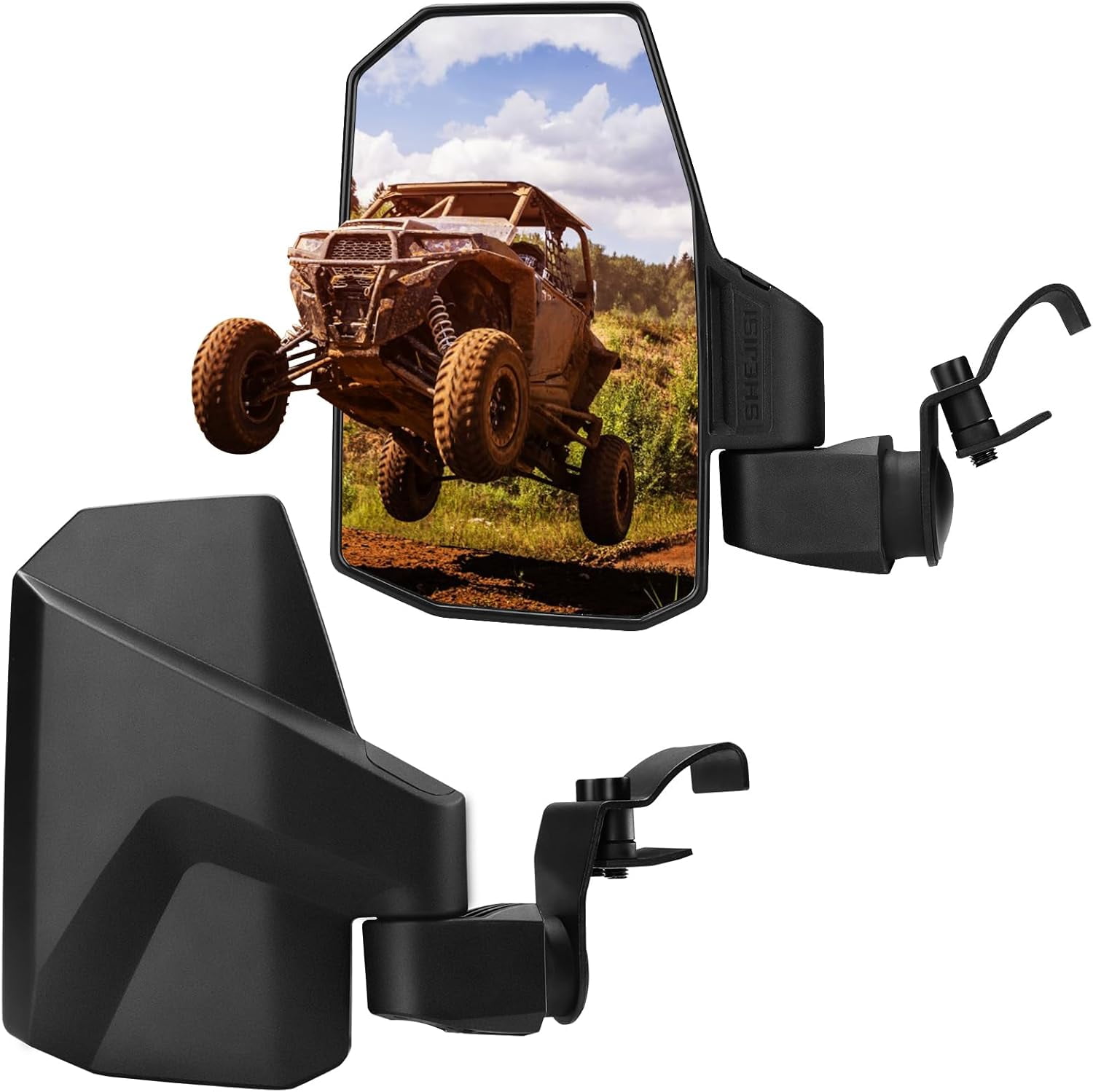 Ranger Side Mirrors,The Spring Back Feature Allows Easy Reset After