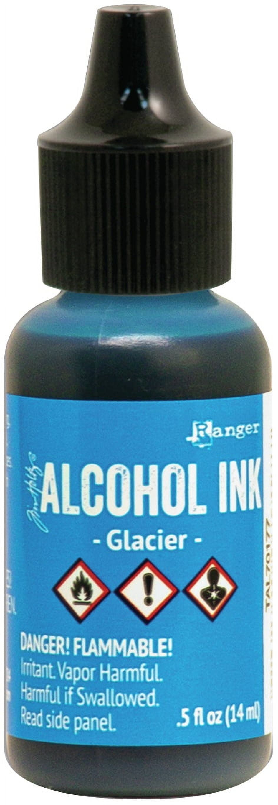 Tim Holtz Ranger Alcohol Ink - Dijon Color, 18 Ml (0.5 Oz) Bottle For Non-Porous Surfaces