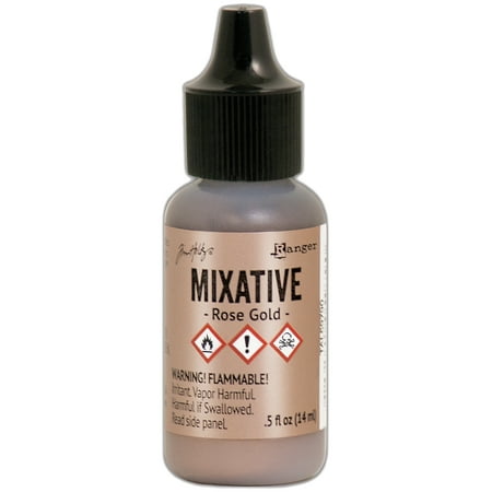 Ranger THoltz Alcohol Ink Mixative .5oz Rose Gold