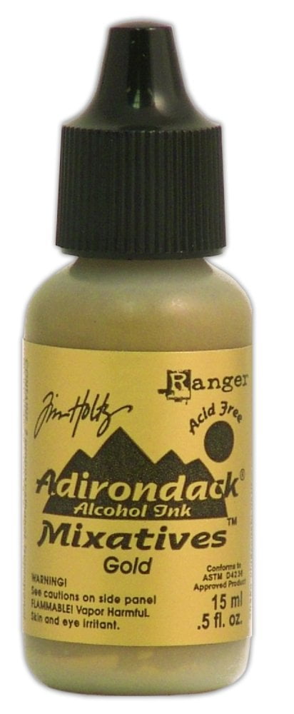Ranger Tim Holtz Adirondack Alcohol Ink Mixatives Gold - Walmart.com