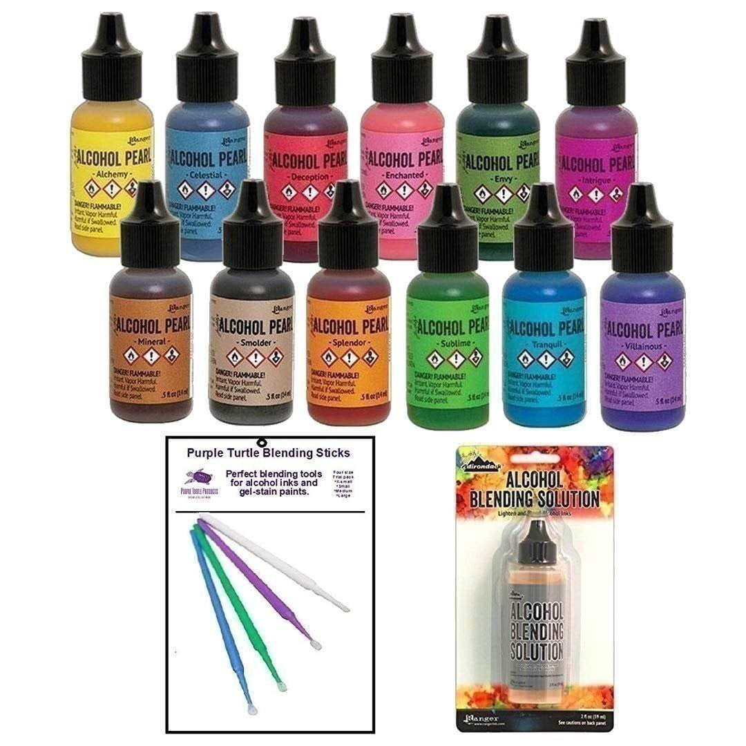 Ranger Tim Holtz Alcohol Ink Pearls Bundle Winter 2019 Release Plus Bonus