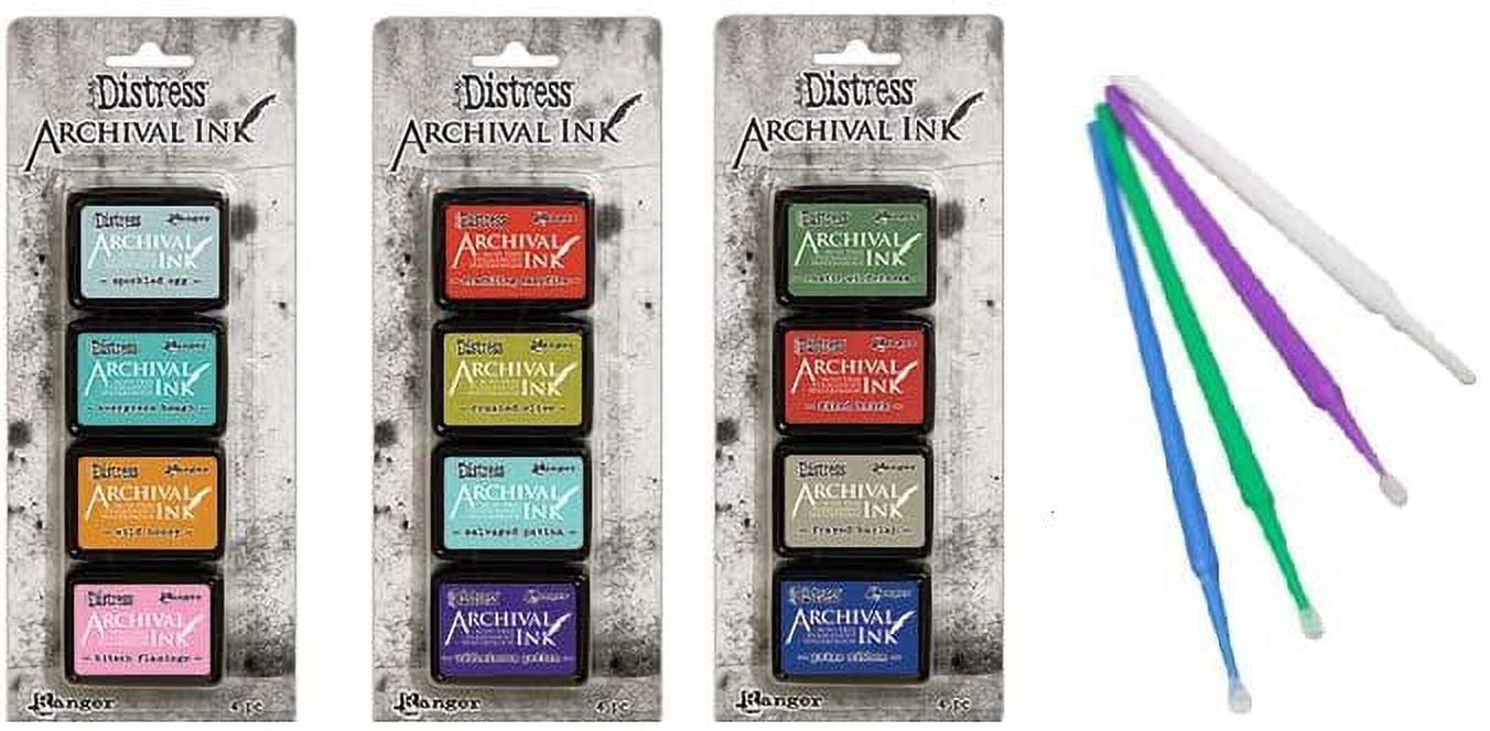 Ranger Tim Holtz Distress Archival Mini Ink Bundle Kit 4, 5, 6 ...