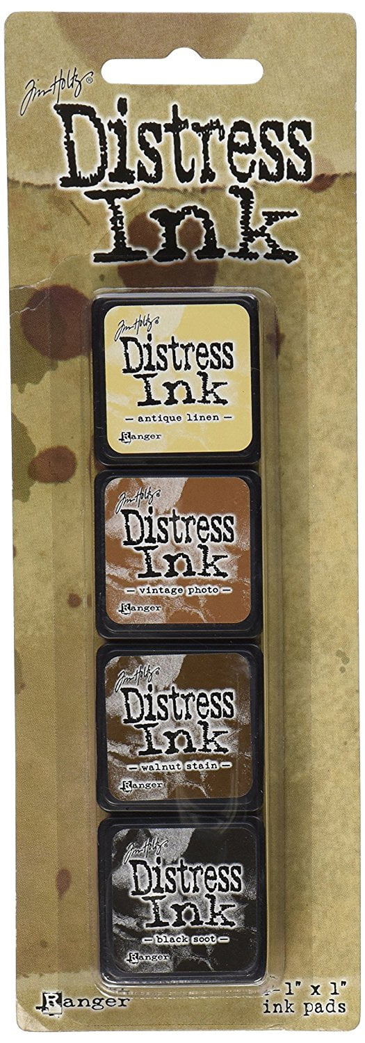 Ranger Tim Holtz Distress Ink Pads Mini Kit Three, 1 Pack of 6 Piece