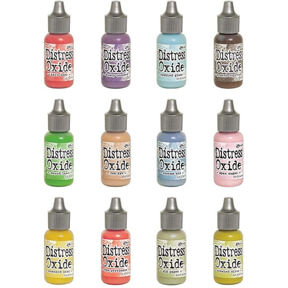 Ranger Tim Holtz Distress Oxides Ink Summer 2018 - Bundle of 12 Re-inkers