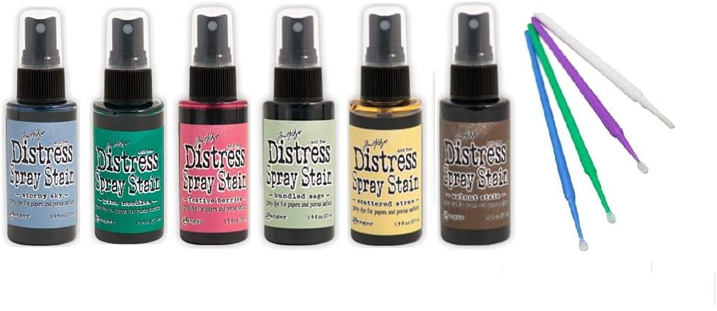 Ranger Tim Holz Bundle Favorites Distress Spray Stain Set - Includes PTP  Flash Deals Blending Sticks Fun Brighter Collection