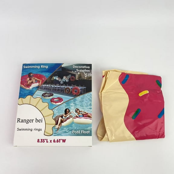 Ranger bei Swimming rings,Donut Pool Float - Donut Tube & Ring for Beach & Pool - 8.35"L x 6.61"W